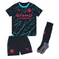 Dětský fotbalový dres Manchester City Bernardo Silva #20 2023-24 Třetí Krátký Rukáv (+ trenýrky)